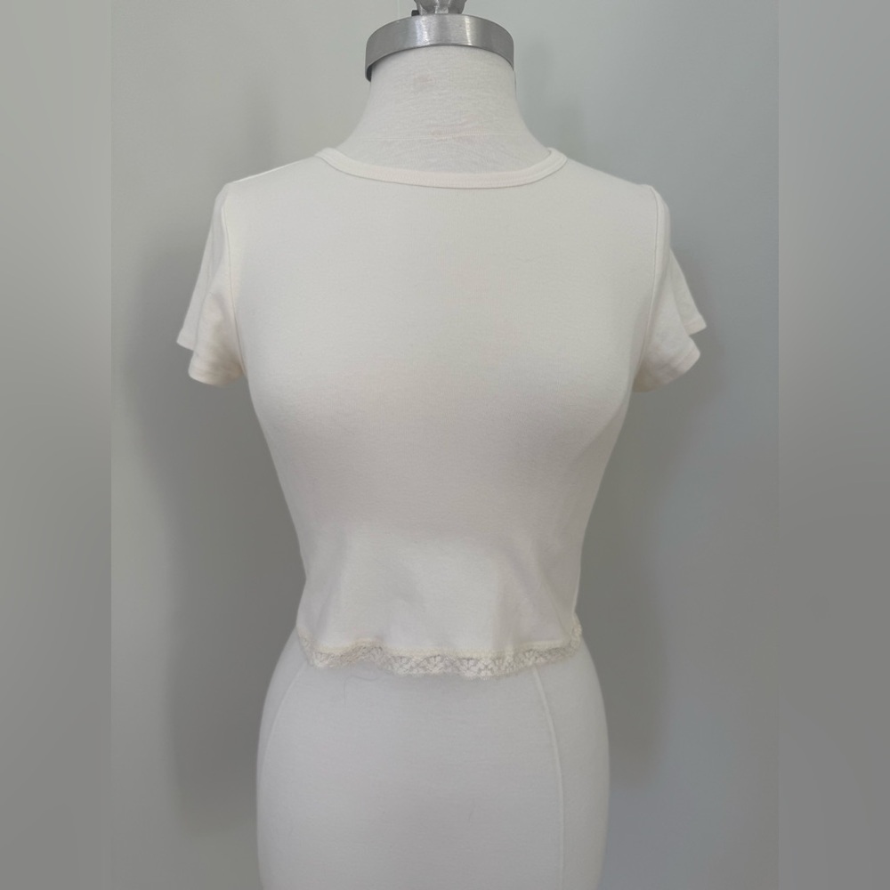GARAGE Lace Trim Baby Tee - Picture 6 of 12